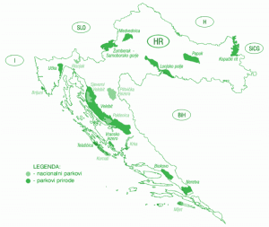 Parky přírody v Chorvatsku